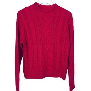 J. Crew NWT Cable Knit Rolled Neck Sweater Size Small